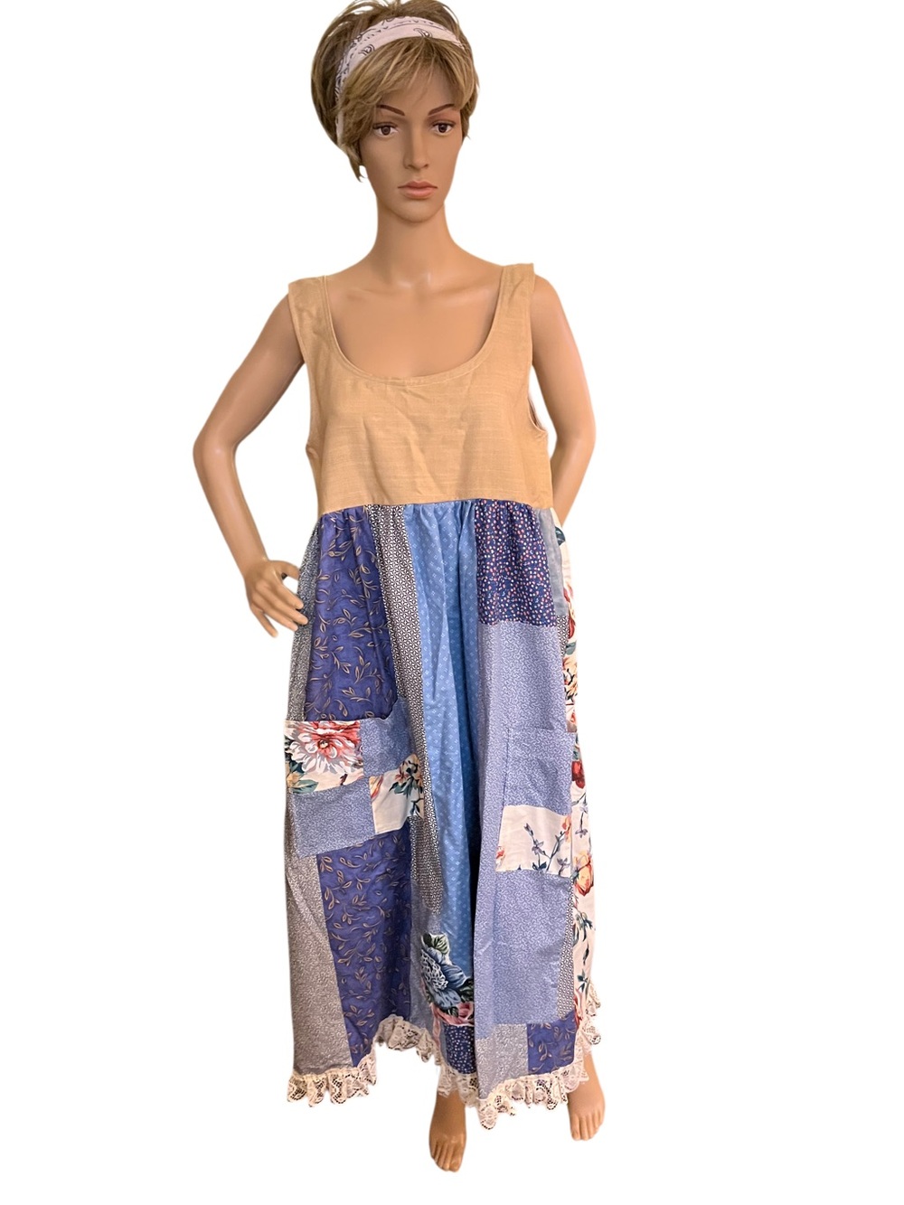 Handmade Patchwork Sack Dress